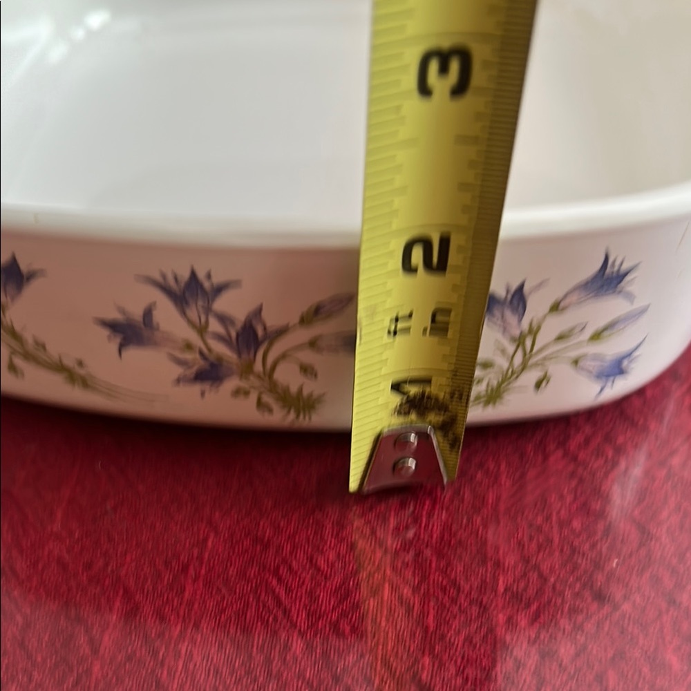 Corningware purple flowers Food Storage Dish pre owned - Picture 5 of 5